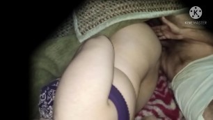 Valentine Special&colon; real step mom and son anal fucking in blanket to celebrate valentine love in clear hindi audio