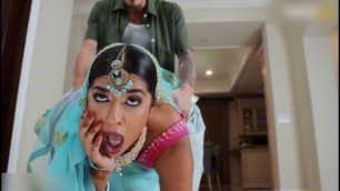 Sexy Indian Princess Jasmine Sherni cheats on boyfriend with his BIG Cock friend