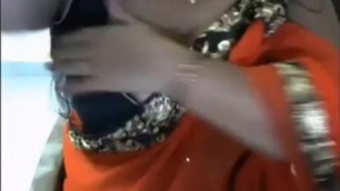 Indian Bhabhi in sari Armpit Tease 