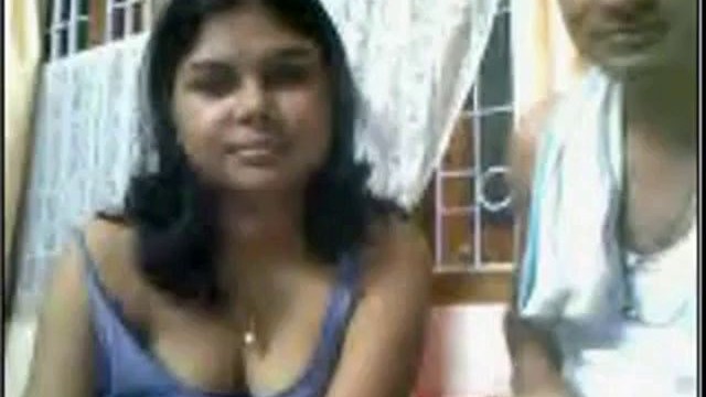 Desi couple giving a show on webcam