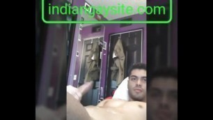 Indian Hunk Jerking on Webcam