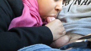 Indian Girl Sucking me off in the Car during Lunch Break