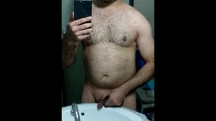 Handjob Arab Peeing in the Bathroom