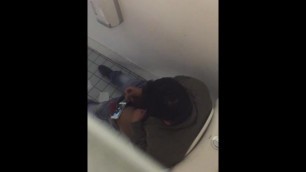 Caught a Middle East Person is Jerking off in the Toilet at School.