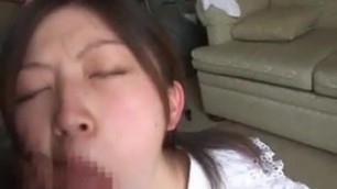 japanese doll takes a very nice facial