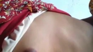 Indian girl showing her beautiful boobs to her lover