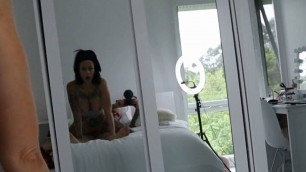 BIG TIT BIG ASS Petite MILF Tattoo Model On Top Fucking and Grinding - Melody Radford