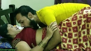 Indian xxx sexy Milf aunty secret sex with son in law!! Real Homemade sex