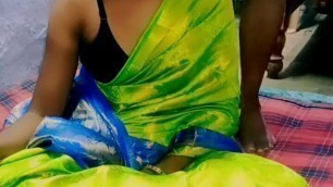 Sex with Indian wife in green sari