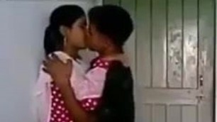 Indian Desi kisses bf outdoor