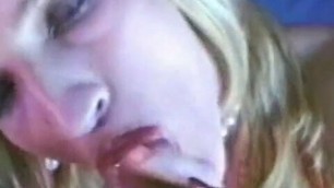 Blonde hussy and her Indian girlfriend get jizzed after sex