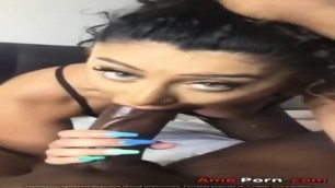 Hot Indian Slut Sucks The Biggest Black Cock Ever