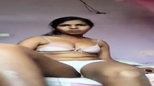 Indian Girl Mastrubating With Dildo Infront Of Camera For Boyfriend