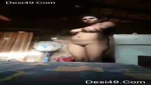 Indian Desi Big Boob Aunty Dance Fingering Show